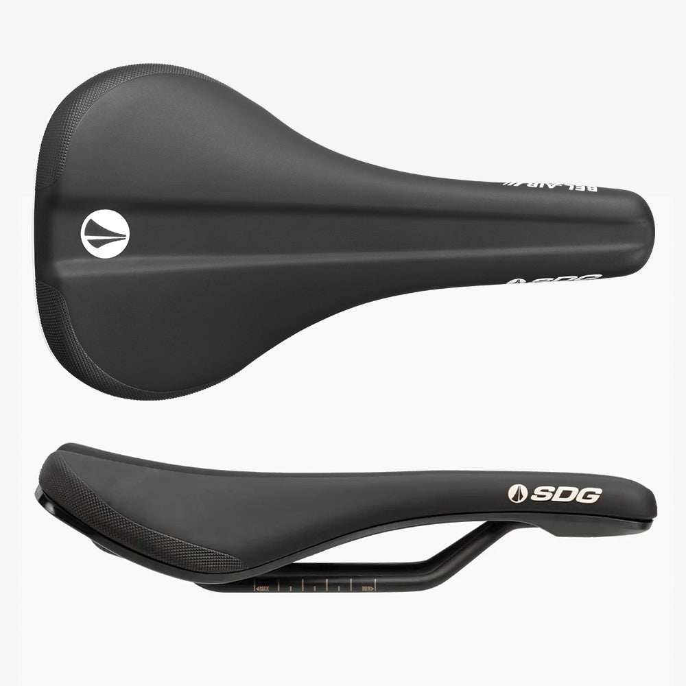 Selle SDG BEL-AIR V3 Rails Lux Alloy Noir/Violet Selle SDG BEL-AIR V3 Rails Lux Alloy Noir/Violet